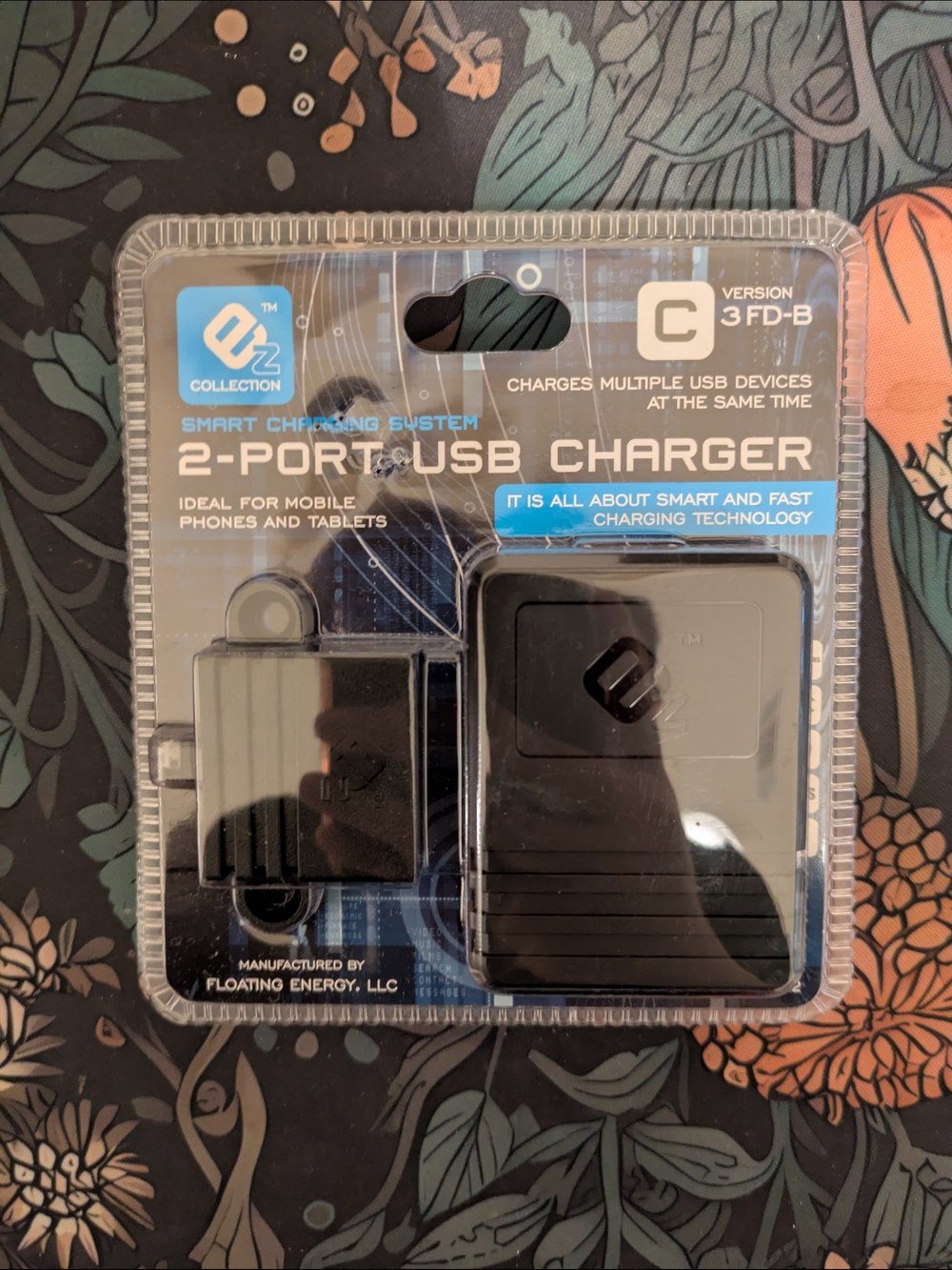 Ez Collection 2-Port USB Charger - Black
